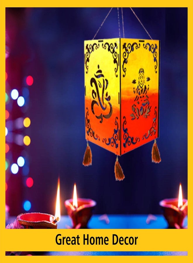 Solobolo Lantern for Home Decor DIY KIT | Hanging Light for Home Decoration| Paint Your own Decorative Lantern for Home Decor||Diwali Decoration Items Gift Lantern |L-1 - Image 4
